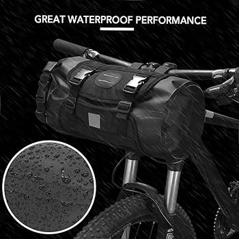 Amazon.co.jp: YUEFU 防水自転車ハンドルバーバッグ、ロード
